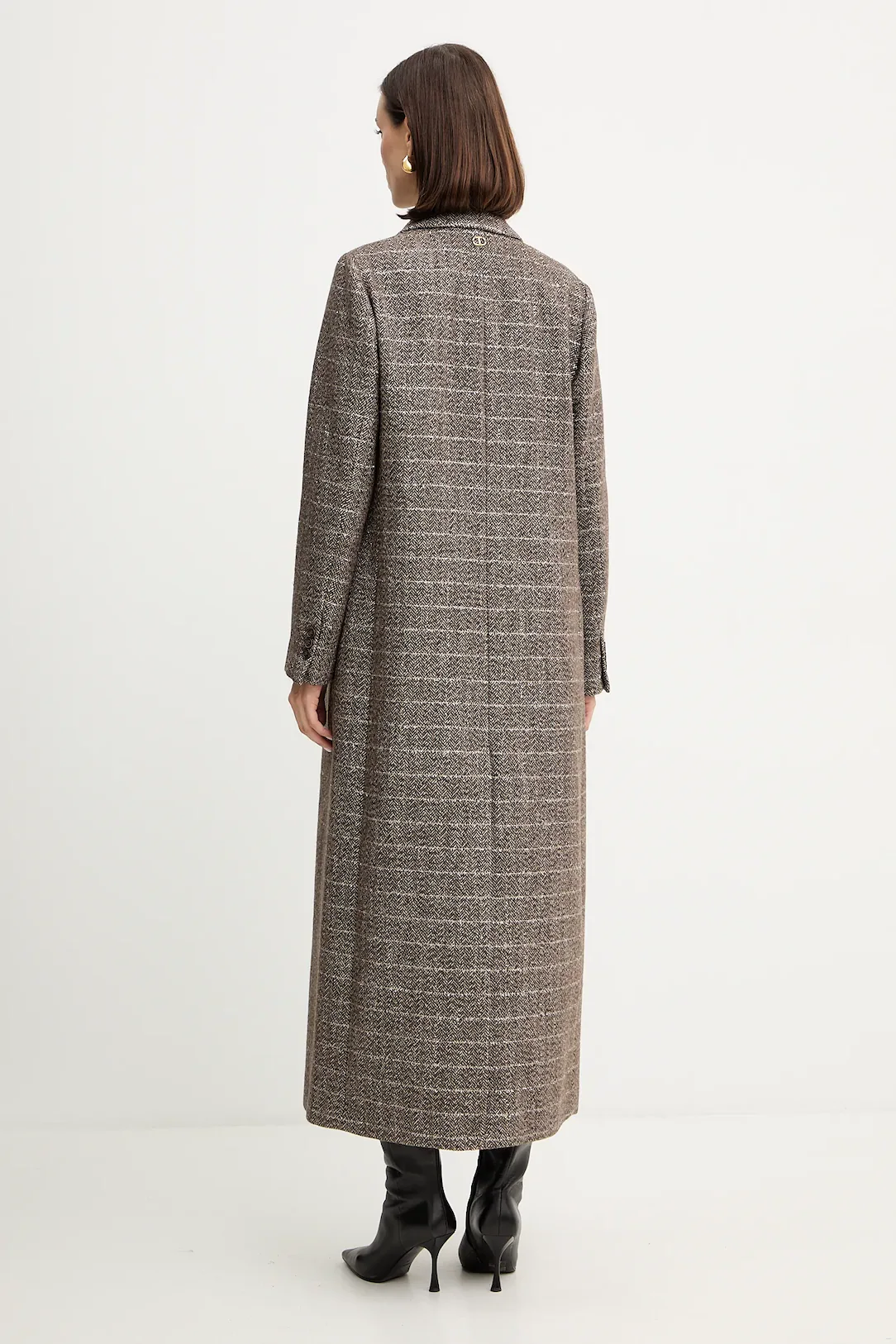 ΜΑΚΡΥ ΠΑΛΤΟ ΑΠΟ ΜΕΙΓΜΑ ΜΑΛΛΙΟΥ ΜΕ LUREX TWINSET MILANO ΠΡΟΣΦΟΡΕΣ 9