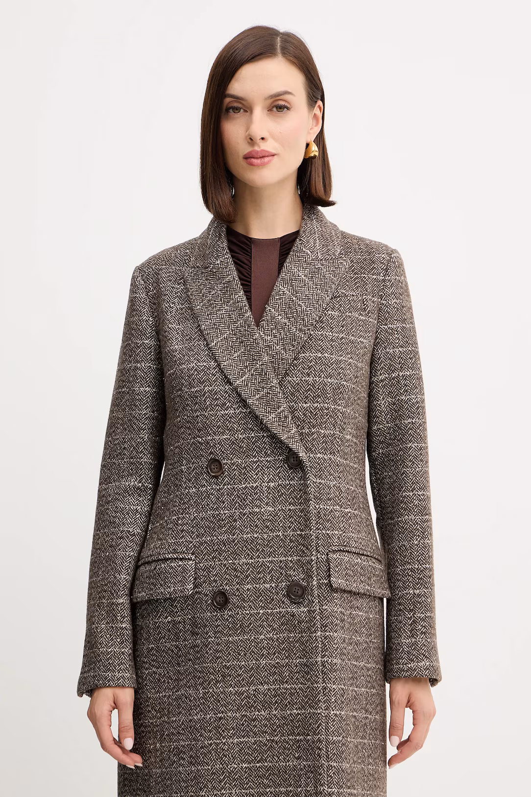 ΜΑΚΡΥ ΠΑΛΤΟ ΑΠΟ ΜΕΙΓΜΑ ΜΑΛΛΙΟΥ ΜΕ LUREX TWINSET MILANO ΠΡΟΣΦΟΡΕΣ 6