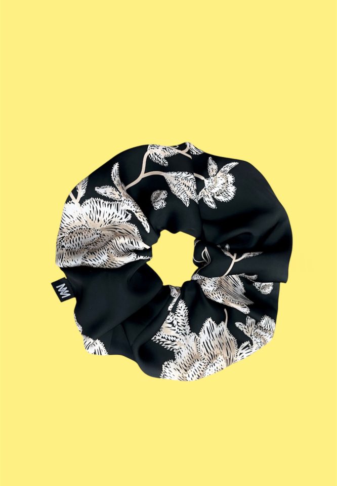 SCRUNCHIES (BLACK/FLORAL) MAMOUSH ΝΕΕΣ ΑΦΙΞΕΙΣ 12