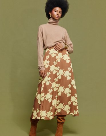 ‘IRIS’  ΜΙΝΤΙ ΦΟΥΣΤΑ ΜΕ ΛΑΣΤΙΧΟ (CHOCOLA/YELLOW) MAMOUSH ΝΕΕΣ ΑΦΙΞΕΙΣ