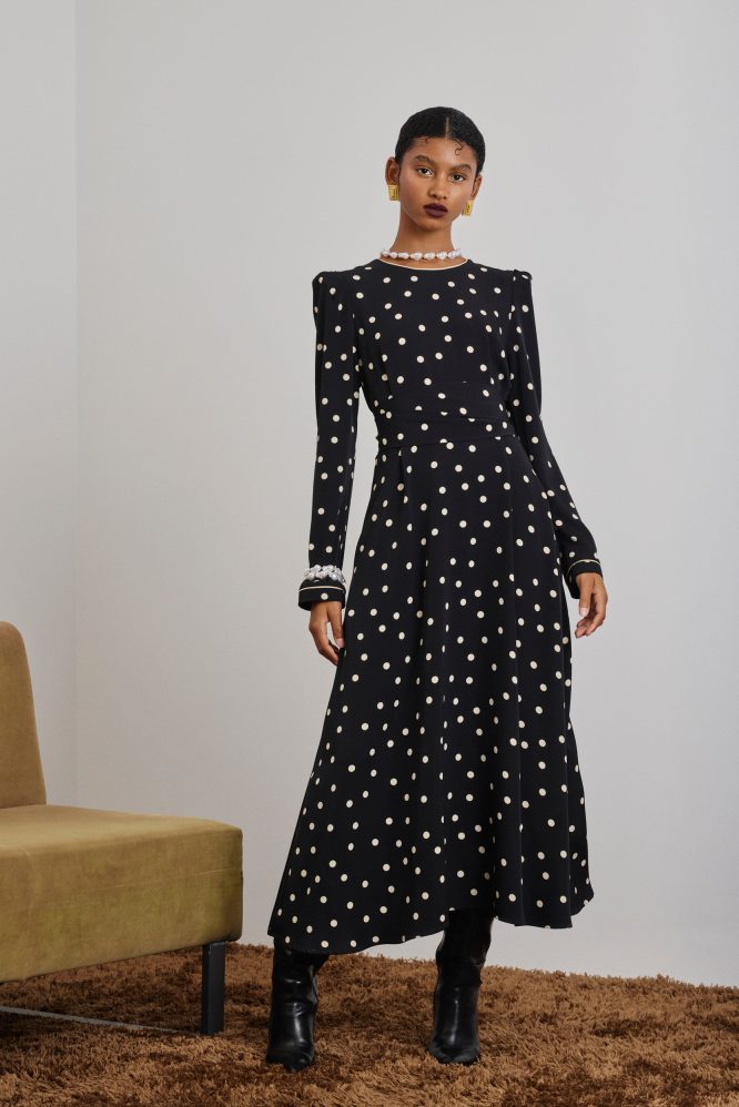 ‘ZETA’ ΜΙΝΤΙ ΦΟΡΕΜΑ (BLACK/POLKA DOT) MAMOUSH ΝΕΕΣ ΑΦΙΞΕΙΣ 3