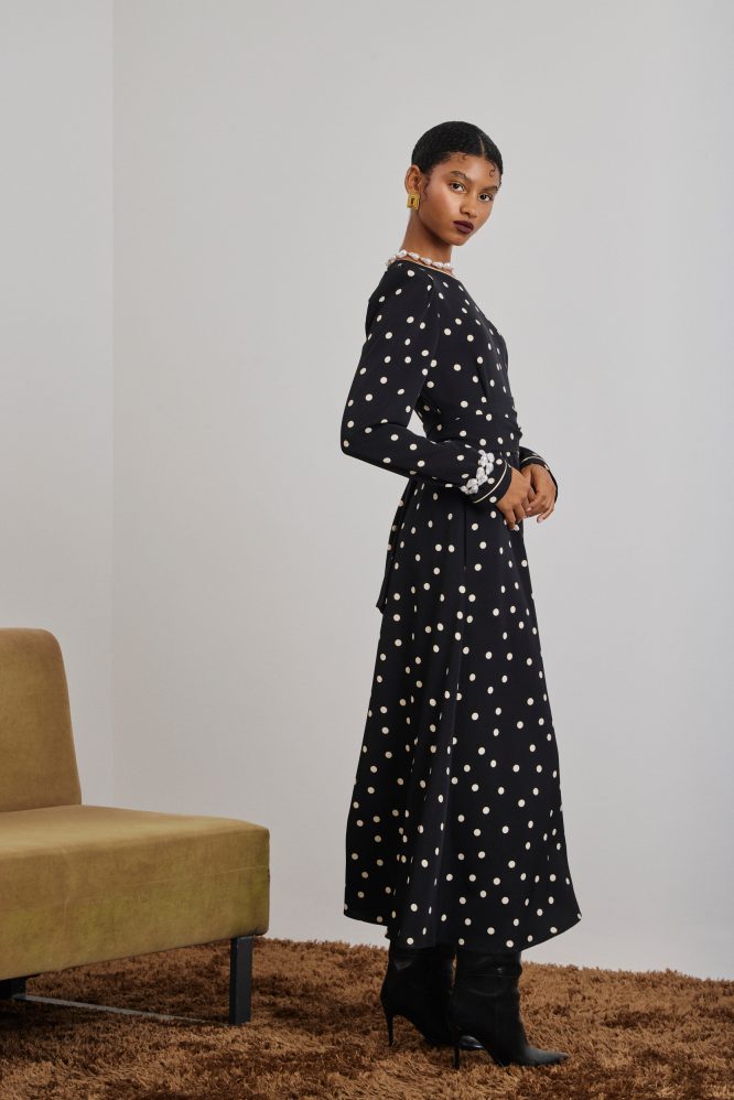 ‘ZETA’ ΜΙΝΤΙ ΦΟΡΕΜΑ (BLACK/POLKA DOT) MAMOUSH ΝΕΕΣ ΑΦΙΞΕΙΣ 6