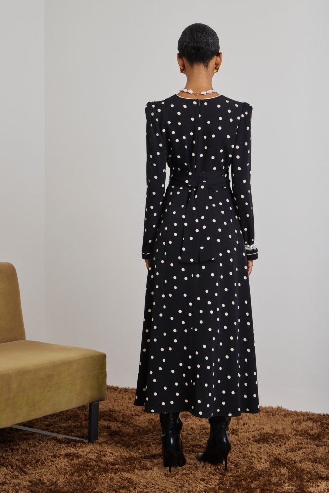 ‘ZETA’ ΜΙΝΤΙ ΦΟΡΕΜΑ (BLACK/POLKA DOT) MAMOUSH ΝΕΕΣ ΑΦΙΞΕΙΣ 5