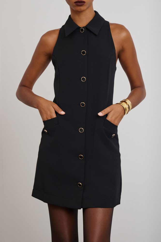 ‘CORA’ ΜΙΝΙ ΦΟΡΕΜΑ ΜΕ ΚΟΥΜΠΙΑ (BLACK) MAMOUSH ΝΕΕΣ ΑΦΙΞΕΙΣ 4