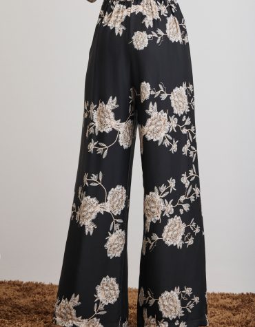‘SOFIA’ ΕΜΠΡΙΜΕ ΠΑΝΤΕΛΟΝΑ (BLACK/FLORAL) MAMOUSH ΝΕΕΣ ΑΦΙΞΕΙΣ 2