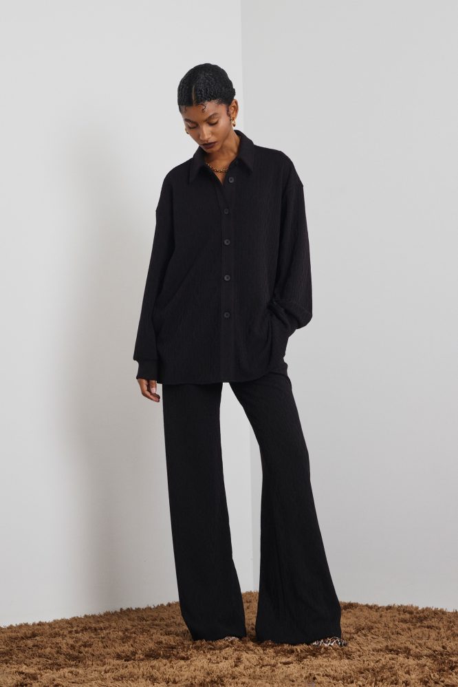 ‘AMELIA’ OVERSIZED ΠΛΕΚΤΟ ΠΟΥΚΑΜΙΣΟ (BLACK) MAMOUSH ΝΕΕΣ ΑΦΙΞΕΙΣ 3