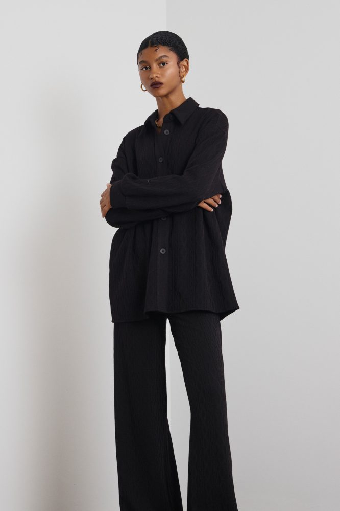 ‘AMELIA’ OVERSIZED ΠΛΕΚΤΟ ΠΟΥΚΑΜΙΣΟ (BLACK) MAMOUSH ΝΕΕΣ ΑΦΙΞΕΙΣ 7