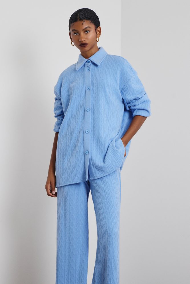 ‘AMELIA’ OVERSIZED ΠΛΕΚΤΟ ΠΟΥΚΑΜΙΣΟ (LIGHT BLUE) MAMOUSH ΝΕΕΣ ΑΦΙΞΕΙΣ 3