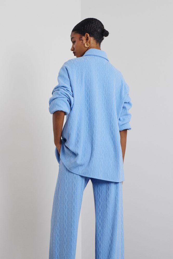 ‘AMELIA’ OVERSIZED ΠΛΕΚΤΟ ΠΟΥΚΑΜΙΣΟ (LIGHT BLUE) MAMOUSH ΝΕΕΣ ΑΦΙΞΕΙΣ 4