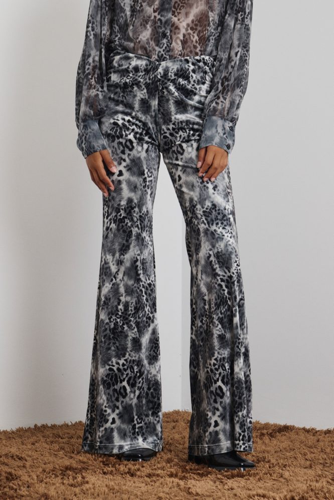‘REA’ ΕΛΑΣΤΙΚΟ ΠΑΝΤΕΛΟΝΙ ANIMAL PRINT (GRAY) MAMOUSH ΝΕΕΣ ΑΦΙΞΕΙΣ 3