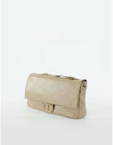 ΤΣΑΝΤΑ ΩΜΟΥ ΜΕ ΟΒΑΛ Τ (ALMOND) TWINSET MILANO ΑΞΕΣΟΥΑΡ 2