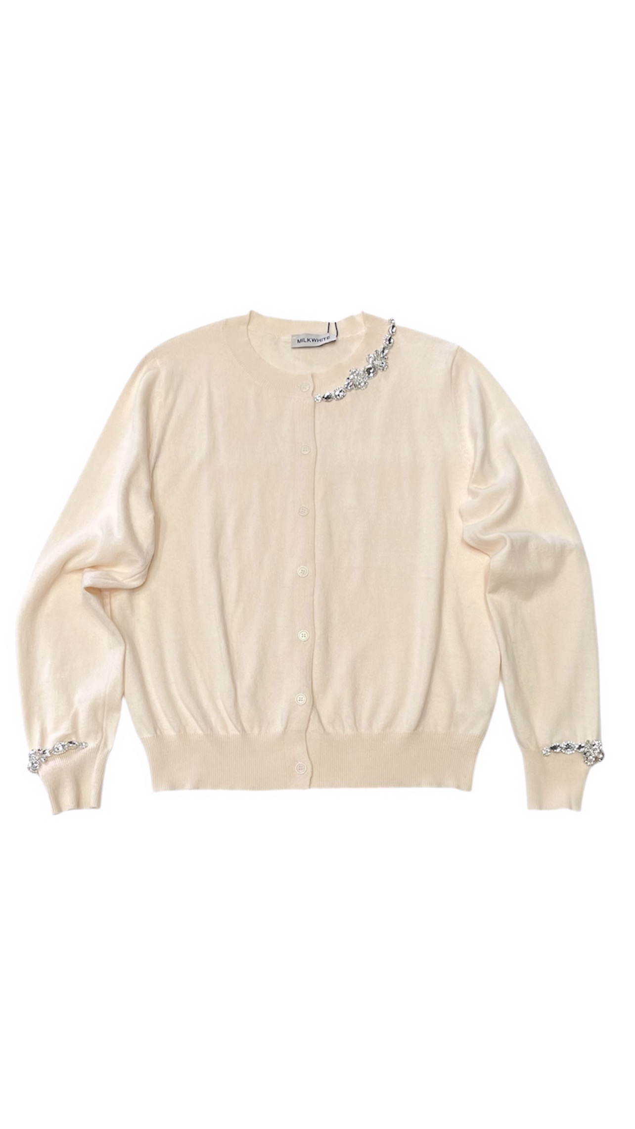 ΠΛΕΚΤΗ ΖΑΚΕΤΑ ΜΕ ΣΤΡΑΣ (IVORY) MILKWHITE ΝΕΕΣ ΑΦΙΞΕΙΣ 3