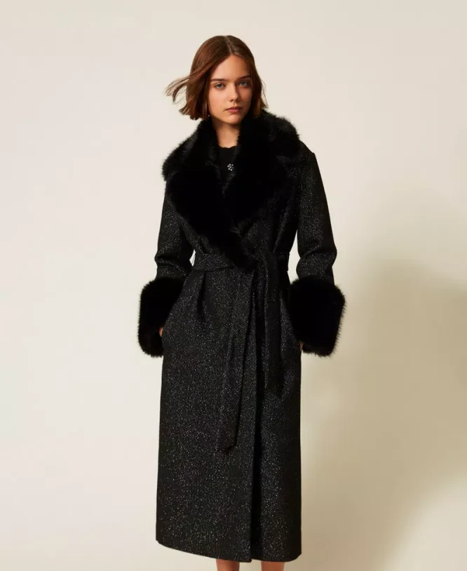 ΜΑΚΡΥ ΠΑΛΤΟ ΜΕ ΓΟΥΝΑ (BLACK) TWINSET MILANO ΝΕΕΣ ΑΦΙΞΕΙΣ 4
