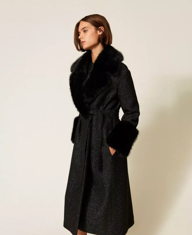 ΜΑΚΡΥ ΠΑΛΤΟ ΜΕ ΓΟΥΝΑ (BLACK) TWINSET MILANO ΝΕΕΣ ΑΦΙΞΕΙΣ 3