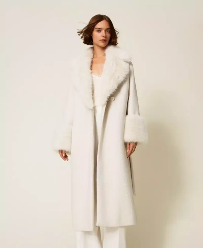 ΜΑΚΡΥ ΠΑΛΤΟ ΜΕ ΓΟΥΝΑ (WHITE) TWINSET MILANO ΝΕΕΣ ΑΦΙΞΕΙΣ 5