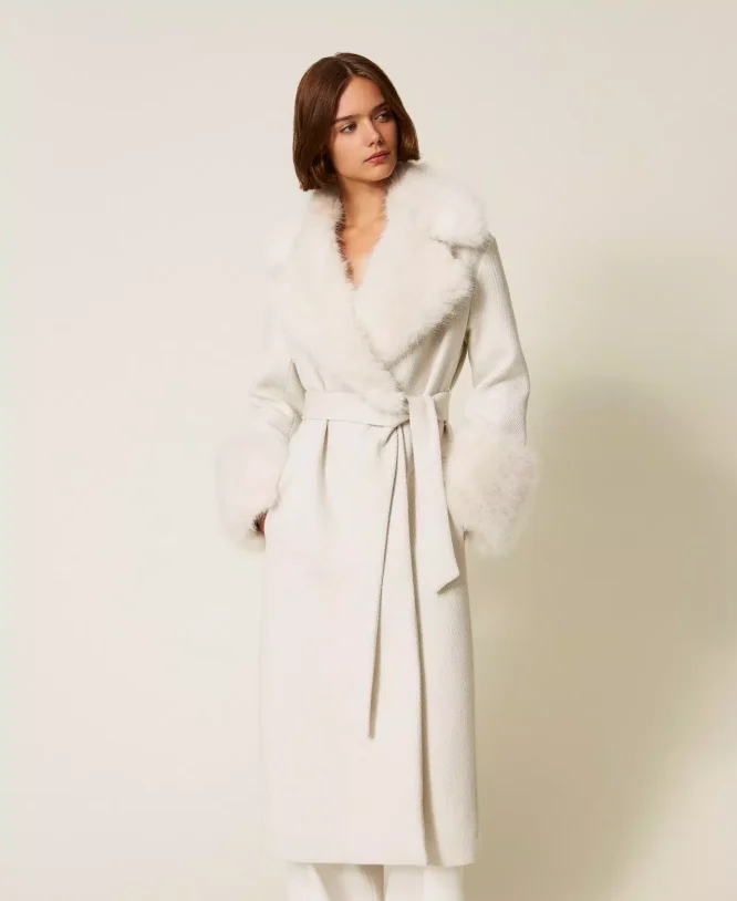 ΜΑΚΡΥ ΠΑΛΤΟ ΜΕ ΓΟΥΝΑ (WHITE) TWINSET MILANO ΝΕΕΣ ΑΦΙΞΕΙΣ 3