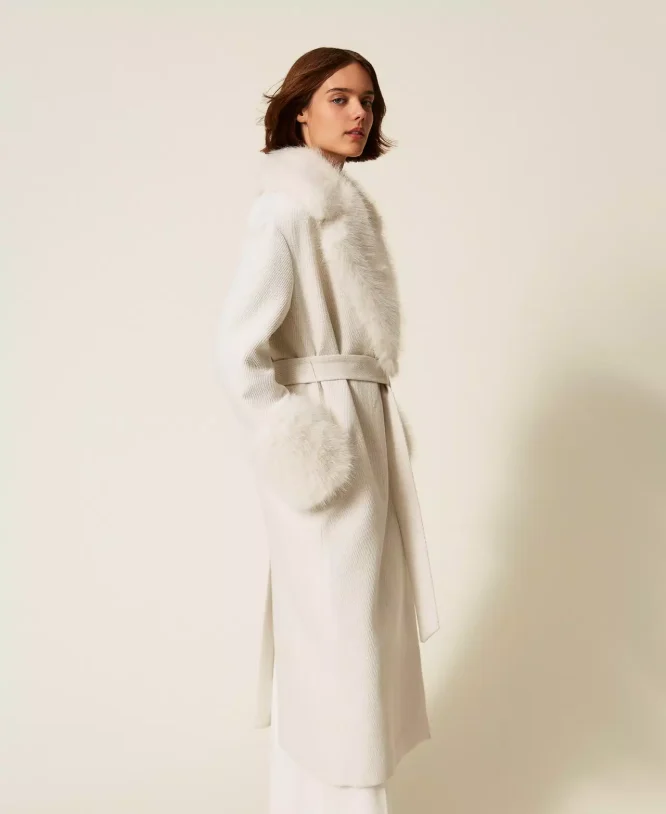 ΜΑΚΡΥ ΠΑΛΤΟ ΜΕ ΓΟΥΝΑ (WHITE) TWINSET MILANO ΝΕΕΣ ΑΦΙΞΕΙΣ 6