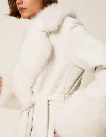 ΜΑΚΡΥ ΠΑΛΤΟ ΜΕ ΓΟΥΝΑ (WHITE) TWINSET MILANO ΝΕΕΣ ΑΦΙΞΕΙΣ 2