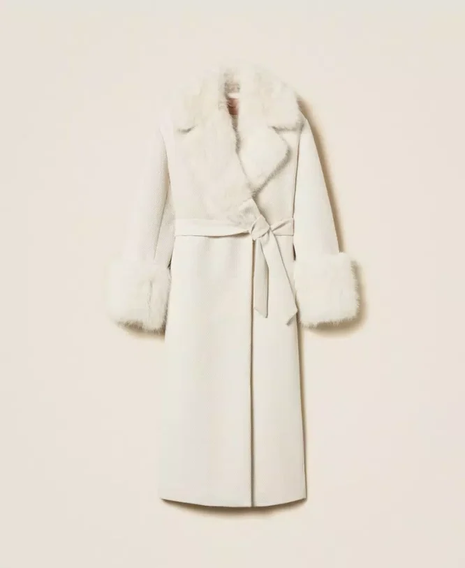 ΜΑΚΡΥ ΠΑΛΤΟ ΜΕ ΓΟΥΝΑ (WHITE) TWINSET MILANO ΝΕΕΣ ΑΦΙΞΕΙΣ 8