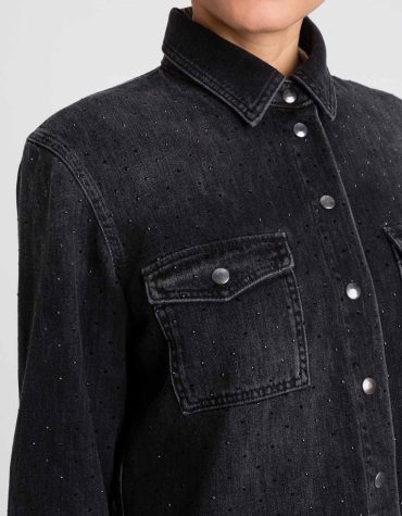 ΜΑYΡΟ ΤΖΙΝ ΠΟΥΚΑΜΙΣΟ ΜΕ ΣΤΡΑΣ TWINSET MILANO new arrivals 2