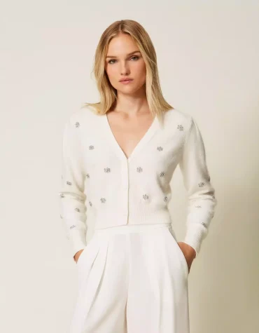 ΖΑΚΕΤΑ ΑΠΟ ΑΝΓΚΟΡΑ ΜΕ ΣΤΡΑΣ TWINSET MILANO CARDIGANS 2