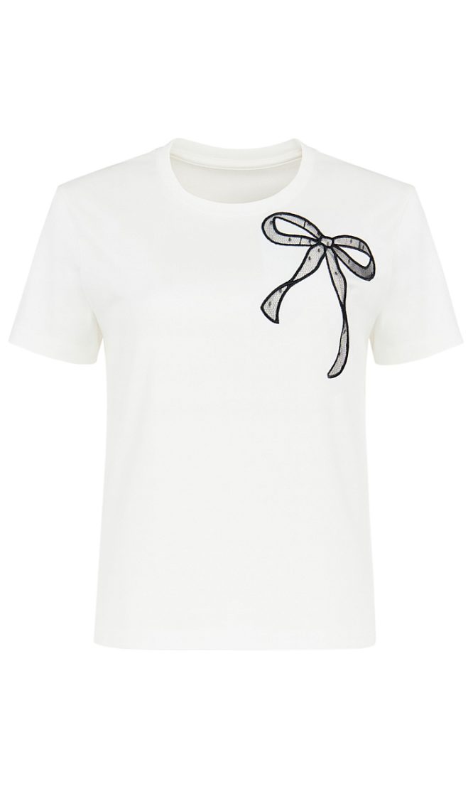 T-SHIRT ΜΕ ΔΙΑΦΑΝΟ ΦΙΟΓΚΟ TWINSET MILANO ΝΕΕΣ ΑΦΙΞΕΙΣ 3