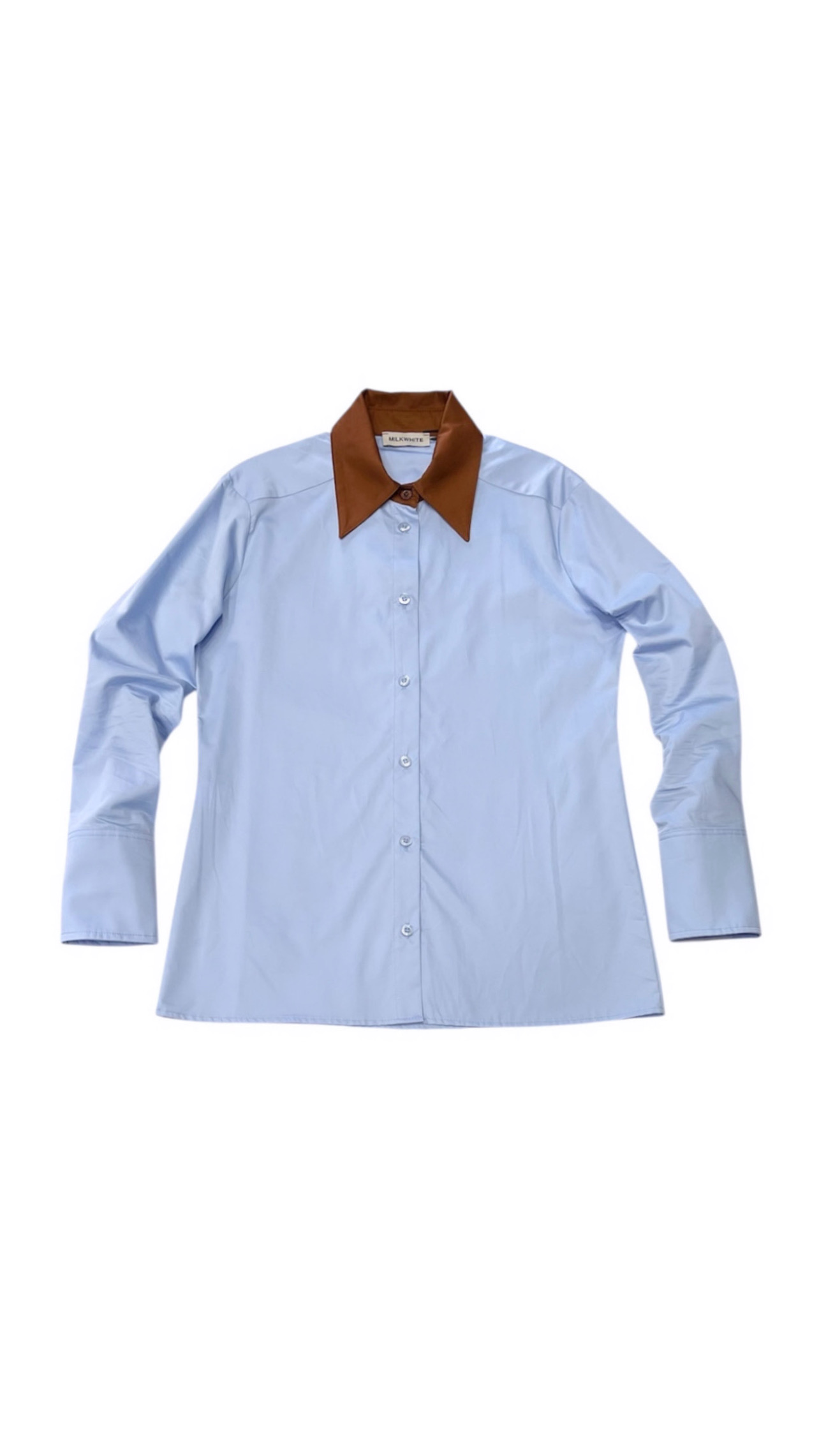ΠΟΥΚΑΜΙΣΟ ΜΕ ΚΑΦΕ ΓΙΑΚΑ (BABY BLUE) MILKWHITE ΝΕΕΣ ΑΦΙΞΕΙΣ 3