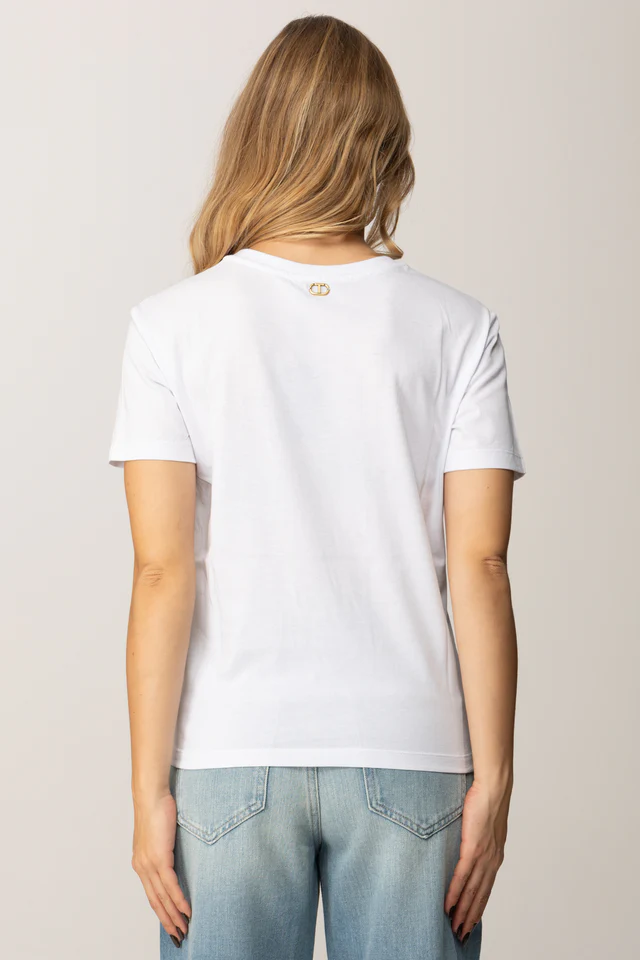 T-SHIRT ΜΕ ΔΙΑΦΑΝΟ ΦΙΟΓΚΟ TWINSET MILANO ΠΡΟΣΦΟΡΕΣ 7