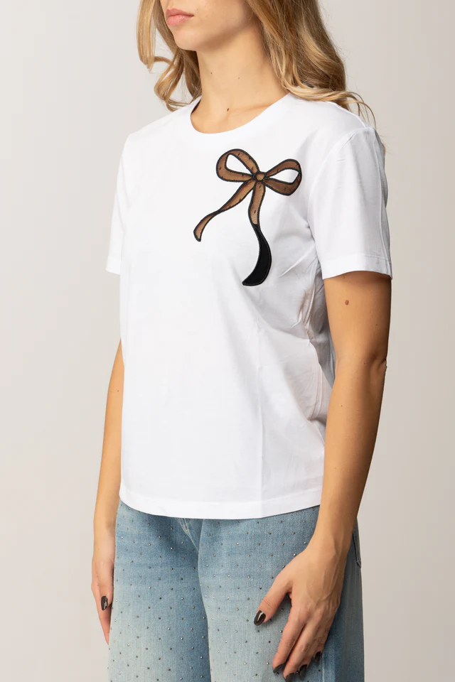 T-SHIRT ΜΕ ΔΙΑΦΑΝΟ ΦΙΟΓΚΟ TWINSET MILANO ΠΡΟΣΦΟΡΕΣ 5