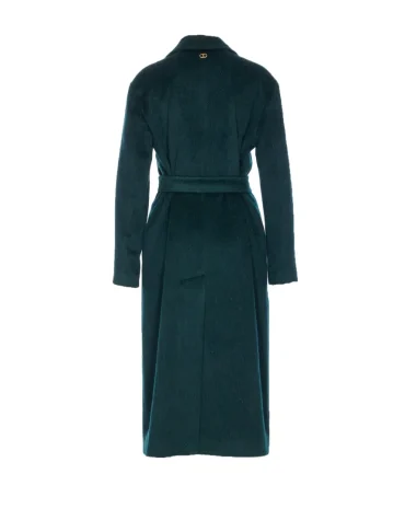 ΜΑΛΛΙΝΟ ΜΑΚΡΥ ΠΑΛΤΟ ΜΕ ΔΙΠΛΟ ΚΟΥΜΠΩΜΑ TWINSET MILANO ΝΕΕΣ ΑΦΙΞΕΙΣ 2