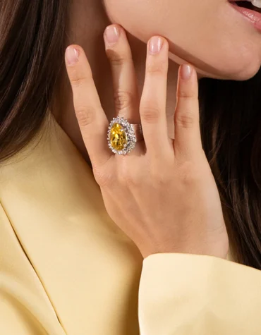 CLASSIC GEMMA RING /RE CREATED DARK JONQUIL CAROLINE SVEBDBOM ΝΕΕΣ ΑΦΙΞΕΙΣ 2