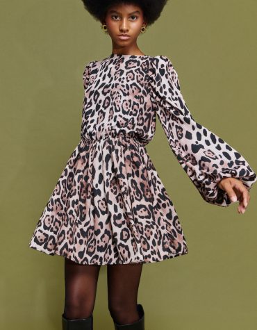 ‘SELENA’ ΜΙΝΙ ΦΟΡΕΜΑ (ANIMAL PRINT) MAMOUSH new arrivals 2