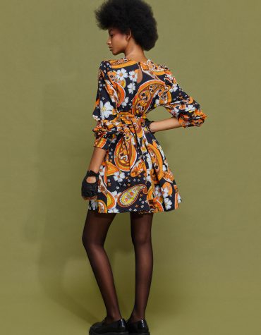‘FLORA’ ΜΙΝΙ ΦΟΥΤΕΡ ΦΟΡΕΜΑ (BLACK/LAHORE) MAMOUSH ΝΕΕΣ ΑΦΙΞΕΙΣ 2