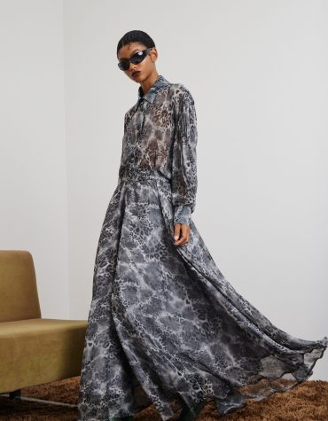 ‘DANAI’ ΜΑΚΡΙΑ ΦΟΥΣΤΑ ΜΕ ΛΑΣΤΙΧΟ (GRAY/ANIMAL PRINT) MAMOUSH ΝΕΕΣ ΑΦΙΞΕΙΣ