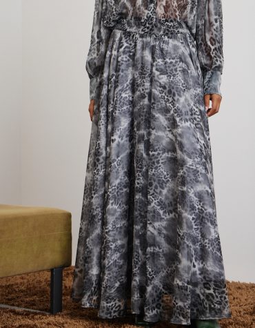 ‘DANAI’ ΜΑΚΡΙΑ ΦΟΥΣΤΑ ΜΕ ΛΑΣΤΙΧΟ (GRAY/ANIMAL PRINT) MAMOUSH ΝΕΕΣ ΑΦΙΞΕΙΣ 2