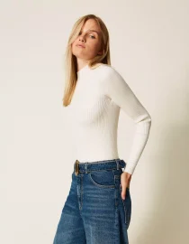 ΠΛΕΚΤΗ ΜΠΛΟΥΖΑ ΡΙΜΠ TWINSET MILANO ΝΕΕΣ ΑΦΙΞΕΙΣ 14