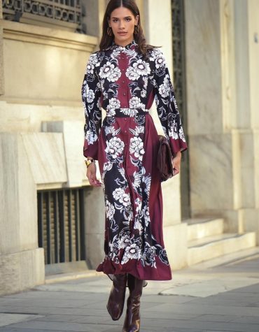 ΣΕΜΙΖΙΕ ΜΑΞΗ ΦΟΡΕΜΑ (DARK CHOCOLATE) EIRIANNA THE BRAND new arrivals