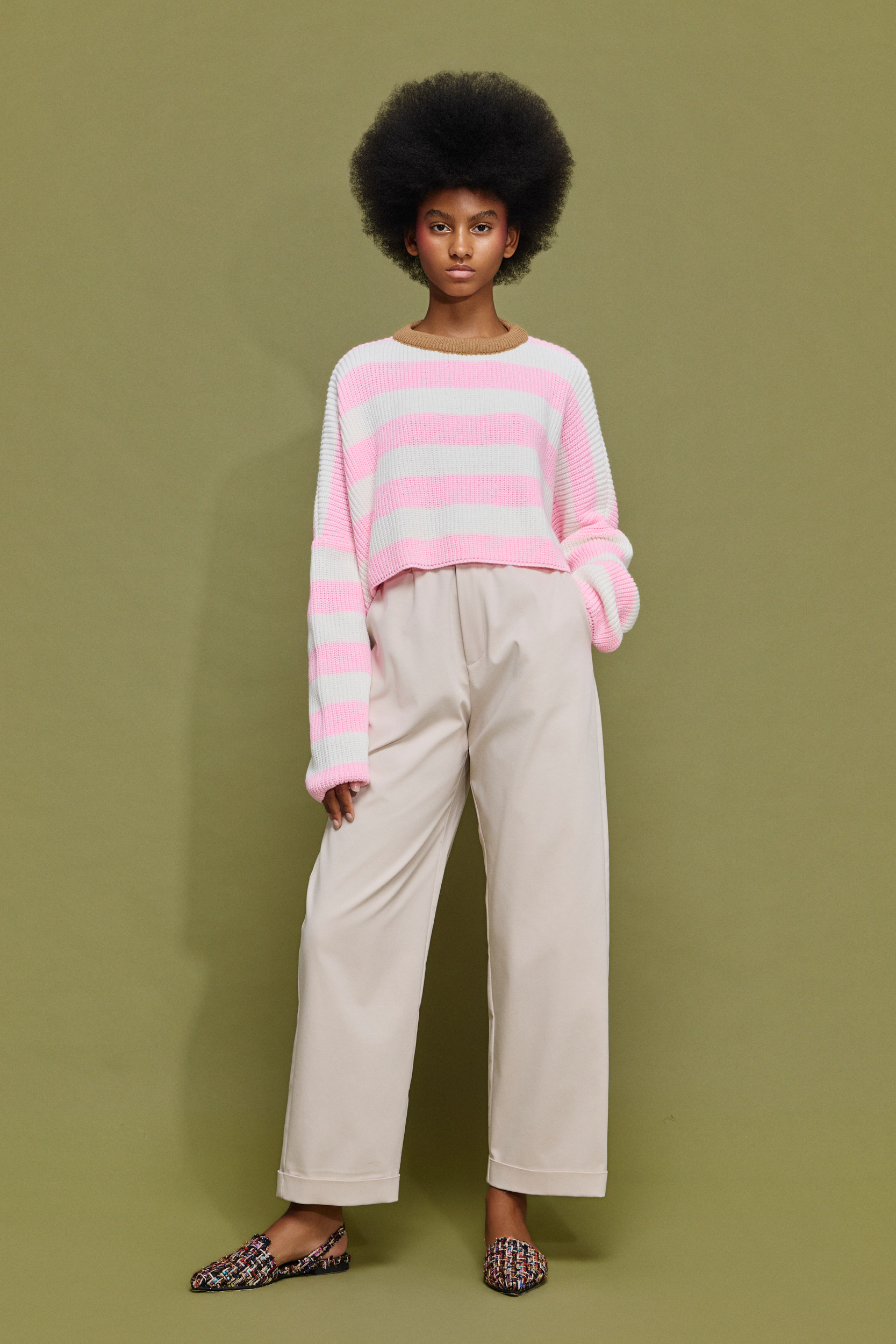 ‘ARIANA’ ΡΙΓΕ ΠΛΕΚΤΗ ΜΠΛΟΥΖΑ (ECRU/PINK) MAMOUSH ΝΕΕΣ ΑΦΙΞΕΙΣ 7