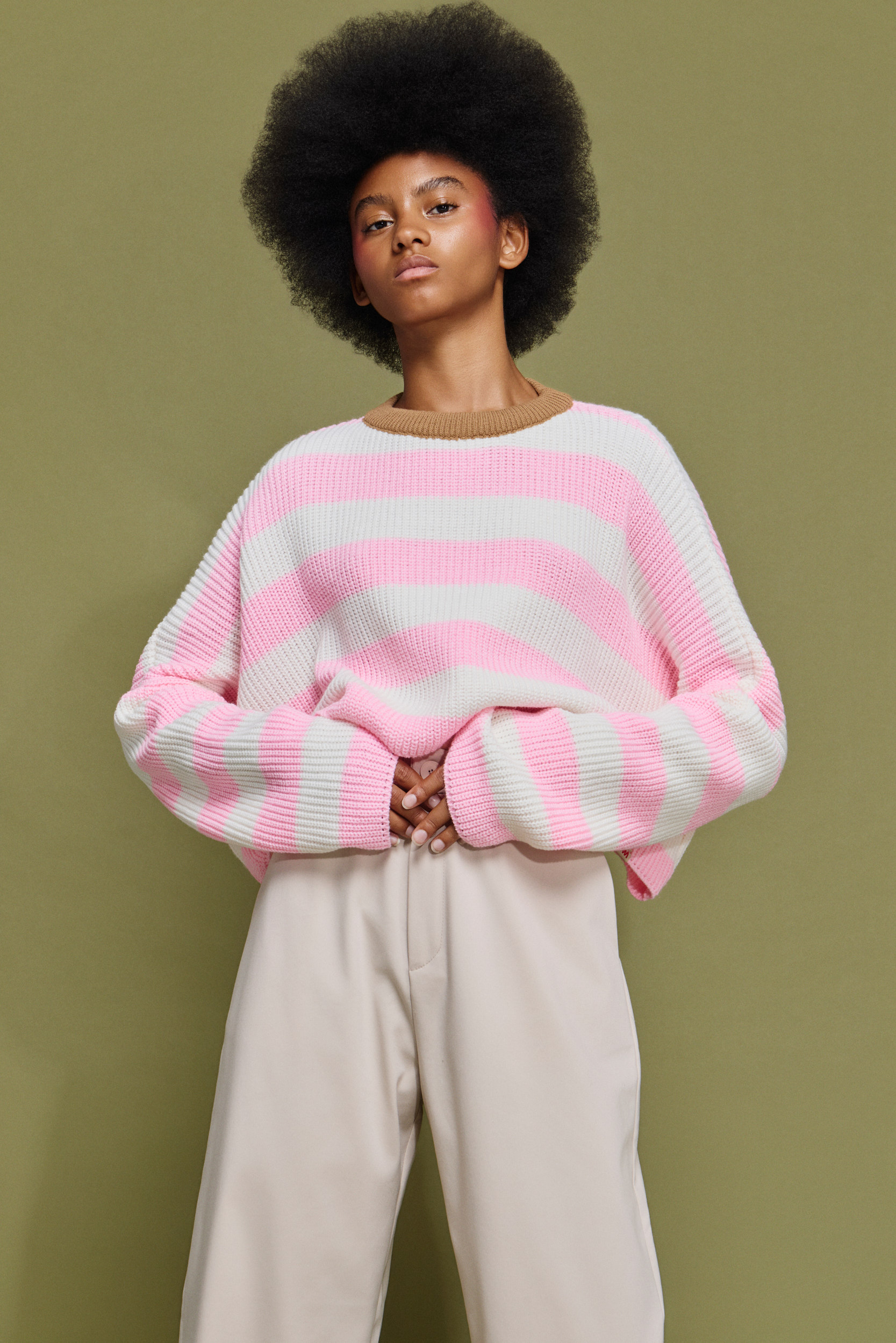 ‘ARIANA’ ΡΙΓΕ ΠΛΕΚΤΗ ΜΠΛΟΥΖΑ (ECRU/PINK) MAMOUSH ΝΕΕΣ ΑΦΙΞΕΙΣ 4