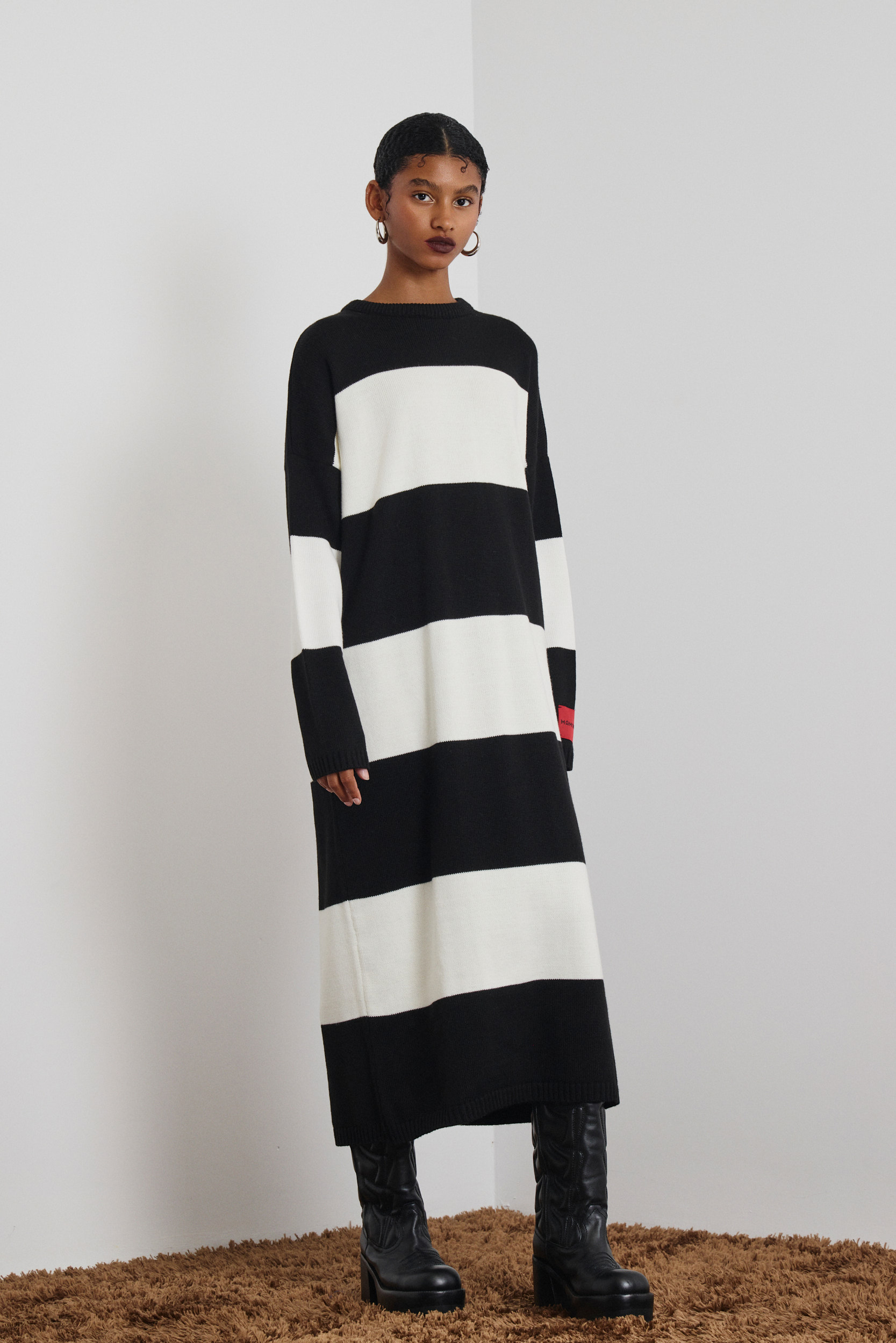 ‘IRO’ ΡΙΓΕ ΠΛΕΚΤΟ ΦΟΡΕΜΑ (ECRU/BLACK) MAMOUSH ΝΕΕΣ ΑΦΙΞΕΙΣ 8