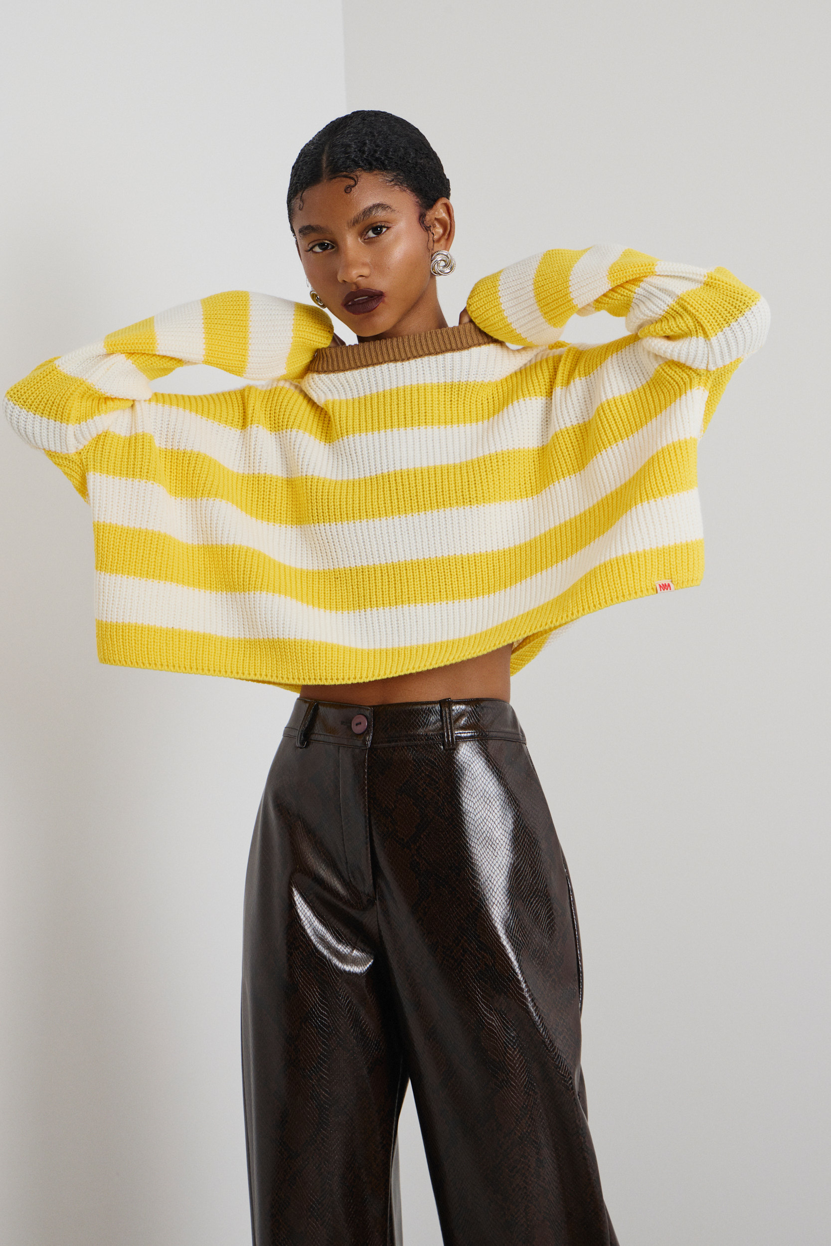 ‘ARIANA’ ΡΙΓΕ ΠΛΕΚΤΗ ΜΠΛΟΥΖΑ (ECRU/YELLOW) MAMOUSH ΝΕΕΣ ΑΦΙΞΕΙΣ 3