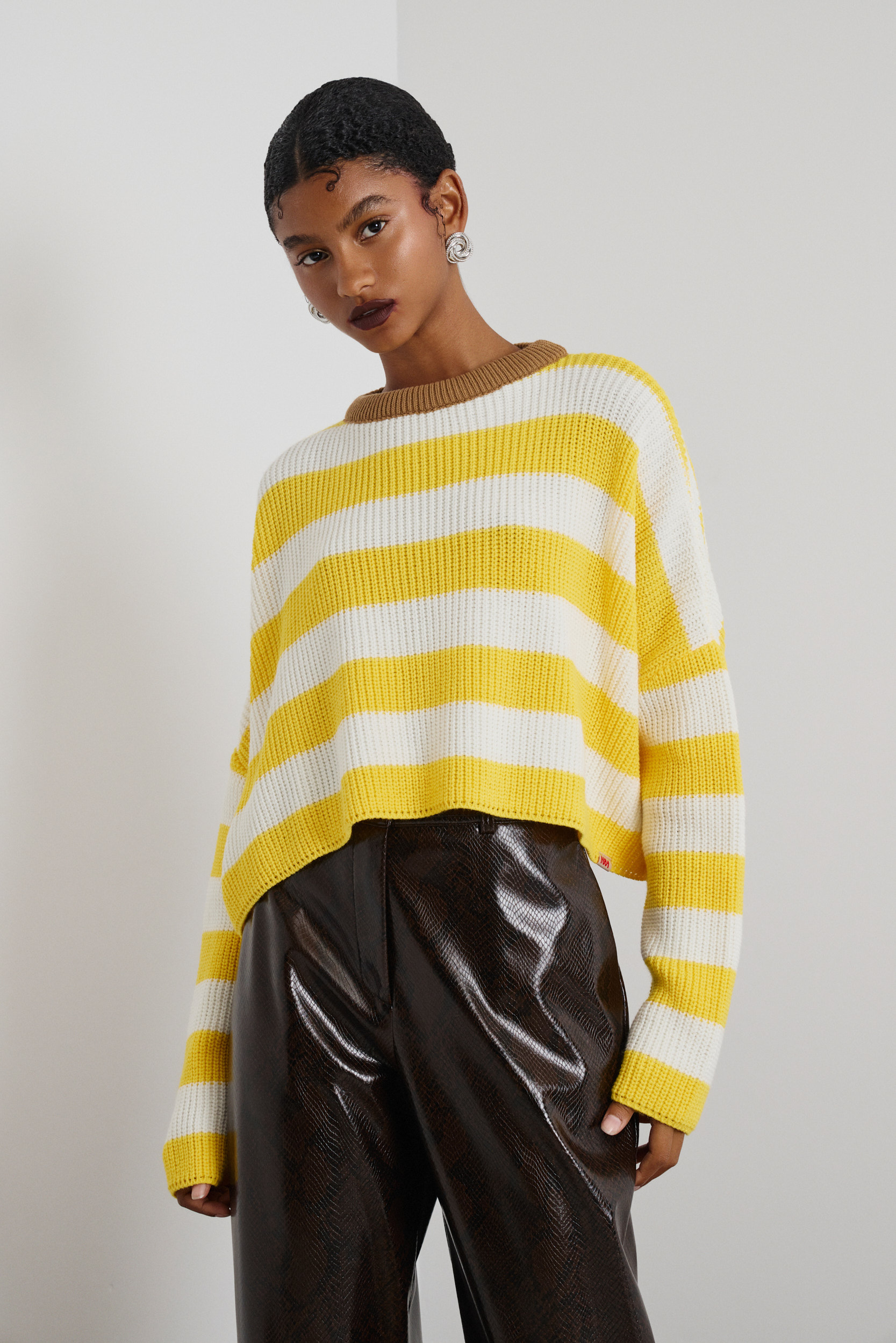 ‘ARIANA’ ΡΙΓΕ ΠΛΕΚΤΗ ΜΠΛΟΥΖΑ (ECRU/YELLOW) MAMOUSH ΝΕΕΣ ΑΦΙΞΕΙΣ 6