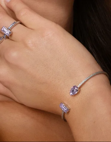 ΔΑΧΤΥΛΙΔΙ LUCY/ VIOLET TANZANITE CAROLINE SVEBDBOM new arrivals 2