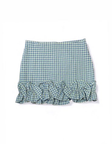 MINI ΚΑΡΟ ΦΟΥΣΤΑ (MINT BLUE VICHY) MILKWHITE ΝΕΕΣ ΑΦΙΞΕΙΣ