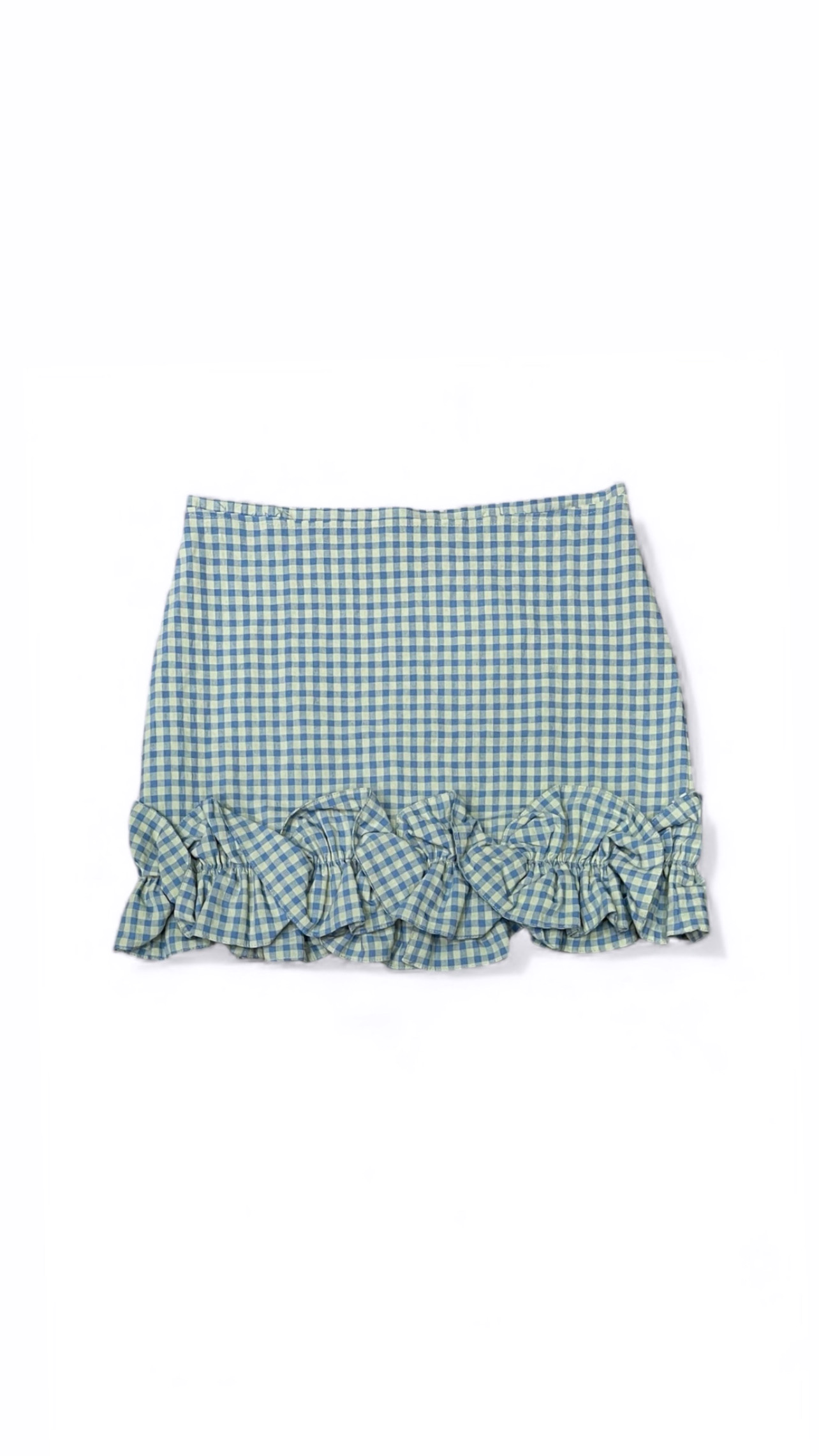 MINI ΚΑΡΟ ΦΟΥΣΤΑ (MINT BLUE VICHY) MILKWHITE ΝΕΕΣ ΑΦΙΞΕΙΣ 3