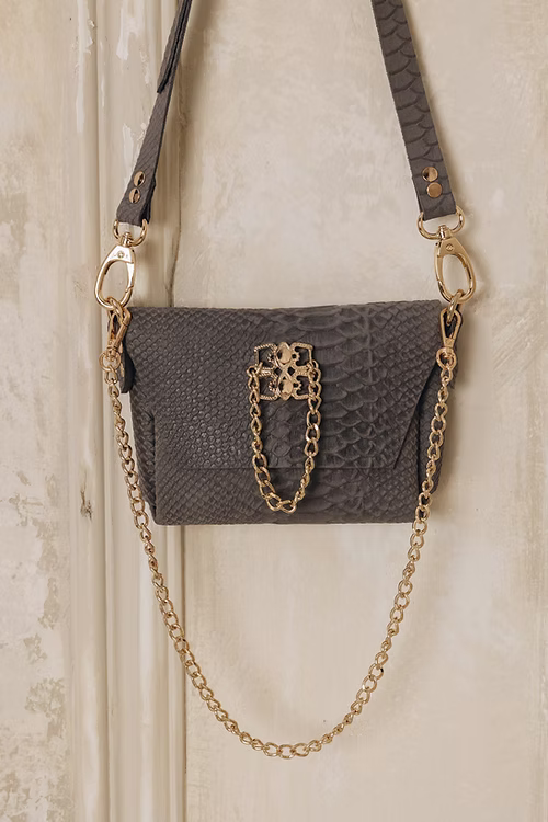 “DON’T STOP THE DANCE” MINI ΤΣΑΝΤΑ ΩΜΟΥ (GRAY SUEDE) INDIVIDUAL ΝΕΕΣ ΑΦΙΞΕΙΣ 9