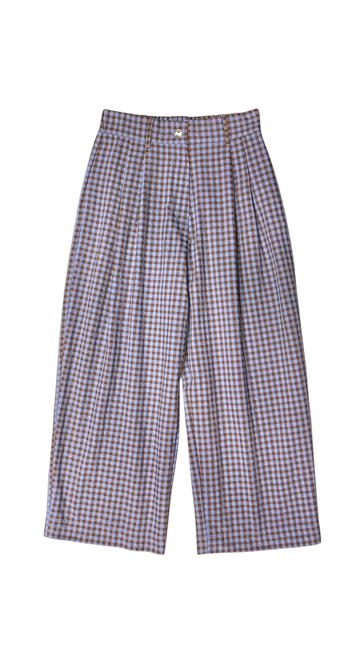 CLASSIC ΠΑΝΤΕΛΟΝΙ ΚΑΡΟ (BLUE BROWN VICHY) MILKWHITE ΝΕΕΣ ΑΦΙΞΕΙΣ 3