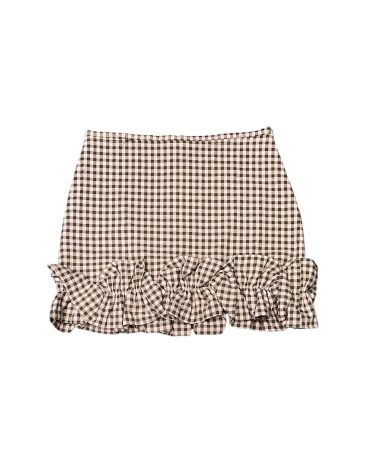 MINI ΚΑΡΟ ΦΟΥΣΤΑ (PINK BROWN VICHY) MILKWHITE ΝΕΕΣ ΑΦΙΞΕΙΣ