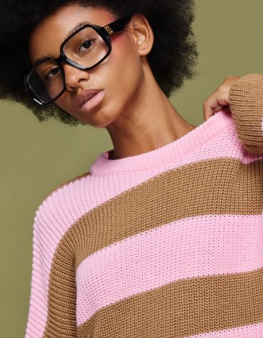 ‘MYRTO’ ΠΛΕΚΤΗ ΡΙΓΕ ΜΠΛΟΥΖΑ (CHOCOLA/PINK) MAMOUSH ΝΕΕΣ ΑΦΙΞΕΙΣ 2