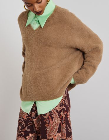 ‘AGNI’ ΠΛΕΚΤΗ ΜΠΛΟΥΖΑ (BEIGE) MAMOUSH ΝΕΕΣ ΑΦΙΞΕΙΣ